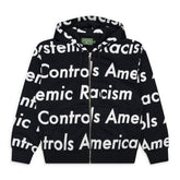 Black SRCA Graphic 1 Zip-up Hoodie