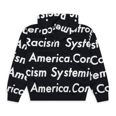 Black SRCA Graphic 1 Zip-up Hoodie