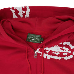 Red Corteiz Tears Zip Hoodie 2