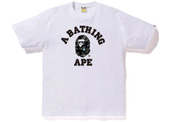 BAPE Space Camo College Tee White