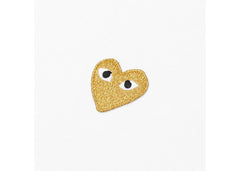 Comme des Garcons Play Gold Heart T-shirt White