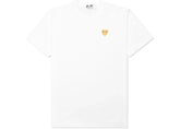 Comme des Garcons Play Gold Heart T-shirt White