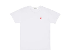 Comme des Garcons Play Mini Embroidered Heart T-shirt White