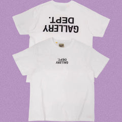 Gallery Dept. Inverted Logo Short Sleeve T-Shirt - White/Black