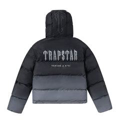 Trapstar Ombre Fade Puffer Jacket - Black/Grey