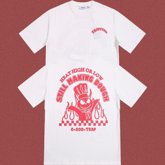 Trapstar "Still Making Dough" Graphic Tee - White/Red