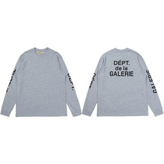 Gallery Dept. Sleeve Print DÉPT. de la GALERIE Long Sleeve T-Shirt - Light Grey