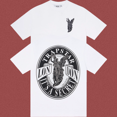 Trapstar Archangel Circular Seal Graphic Tee - White
