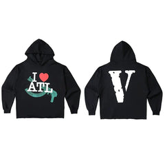 Vlone "I ❤️ ATL" Graphic Hoodie - Black