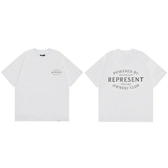 Represent Circular Crest Owners' Club Graphic T-Shirt - White
