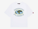 Broken Planet T-Shirt Grid White