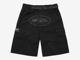 Corteiz Alcatraz Cargo Shorts Black