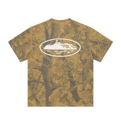 Corteiz Island Puff Print Tee forest Camo