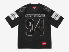 Supreme Sequin Football Jersey Black