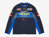 Supreme x Vanson Long Sleeve Top Navy