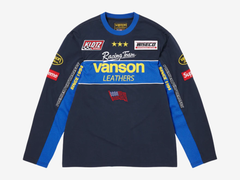 Supreme x Vanson Long Sleeve Top Navy