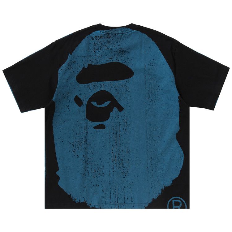 BAPE Water Print Ape Head Relaxed Fit II Tee Black