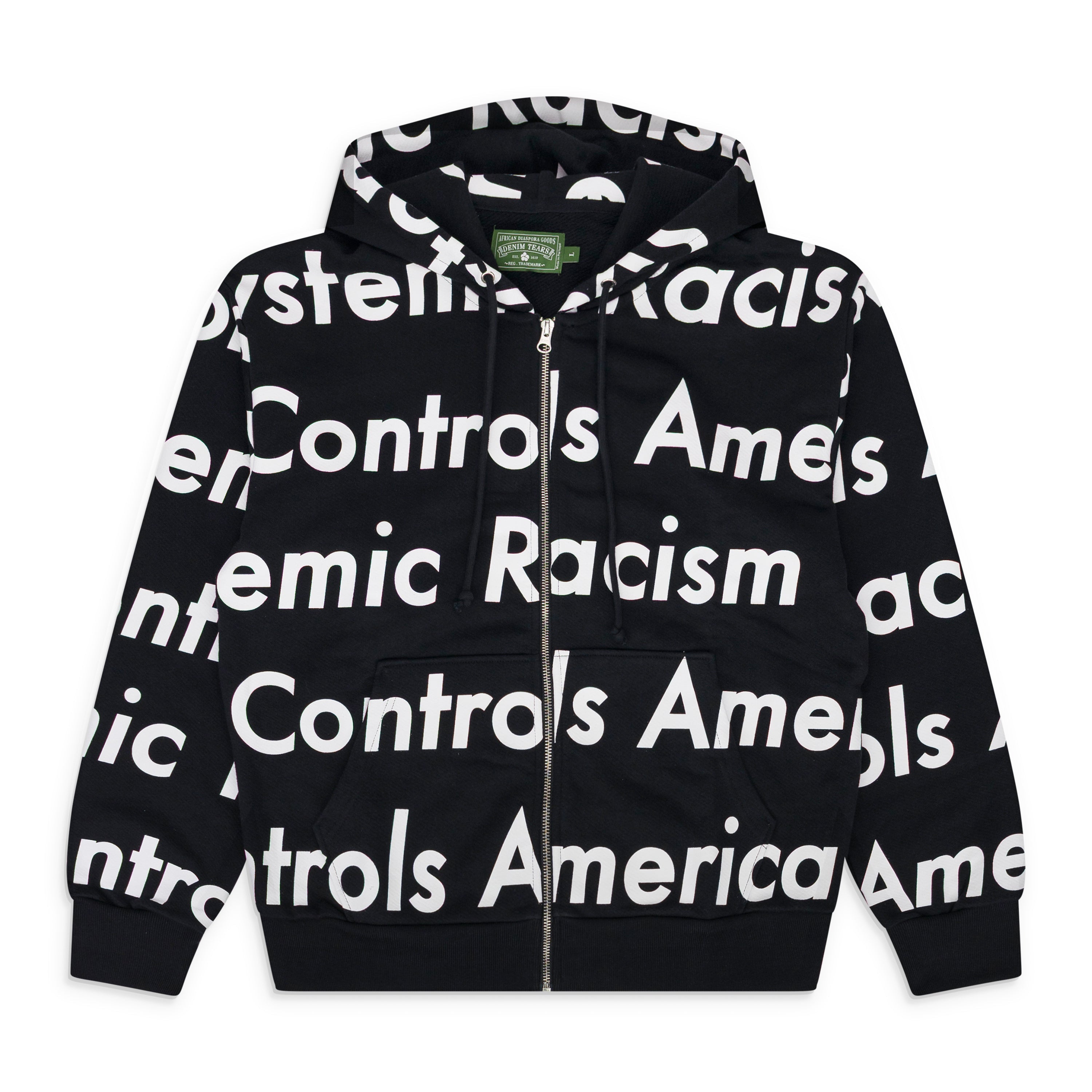 Black SRCA Graphic 1 Zip-up Hoodie