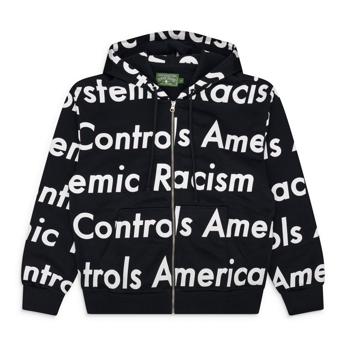 Black SRCA Graphic 1 Zip-up Hoodie