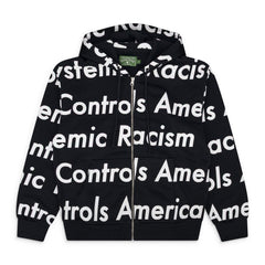 Black SRCA Graphic 1 Zip-up Hoodie