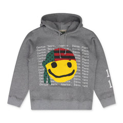 Grey Cactus Smiley Hoodie