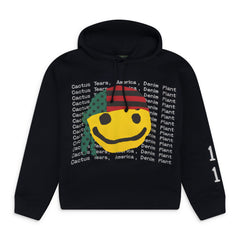 Black Cactus Smiley Hoodie