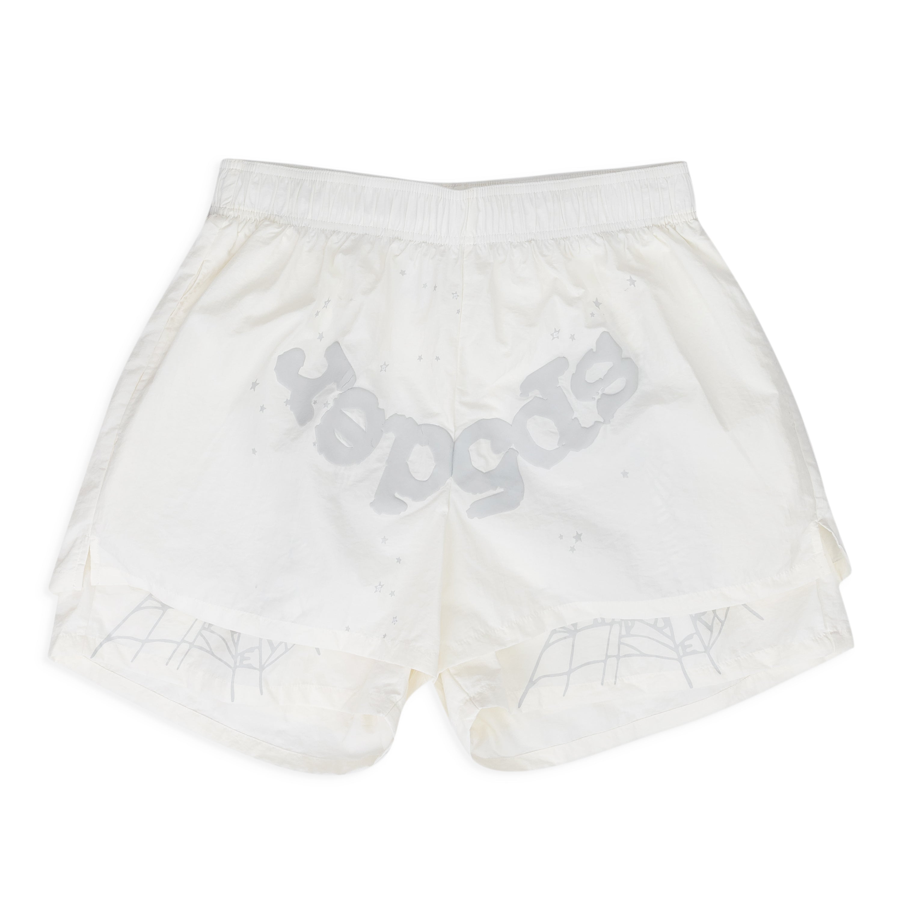 White OG Web Double Layer Shorts