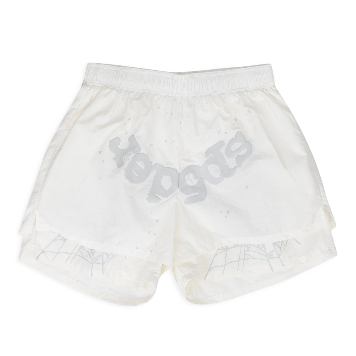 White OG Web Double Layer Shorts