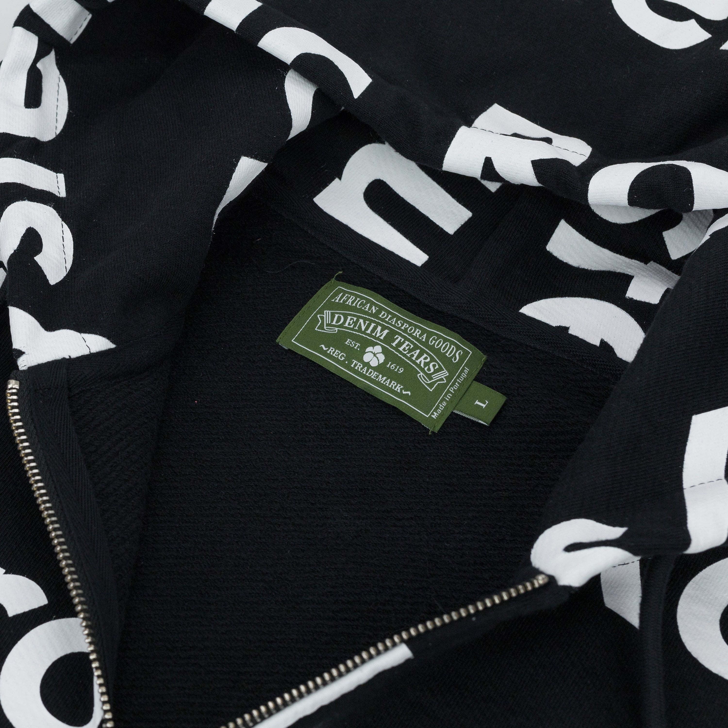 Black SRCA Graphic 1 Zip-up Hoodie