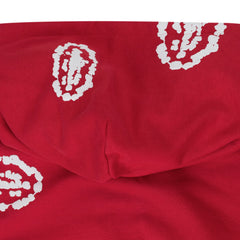 Red Corteiz Tears Zip Hoodie 2