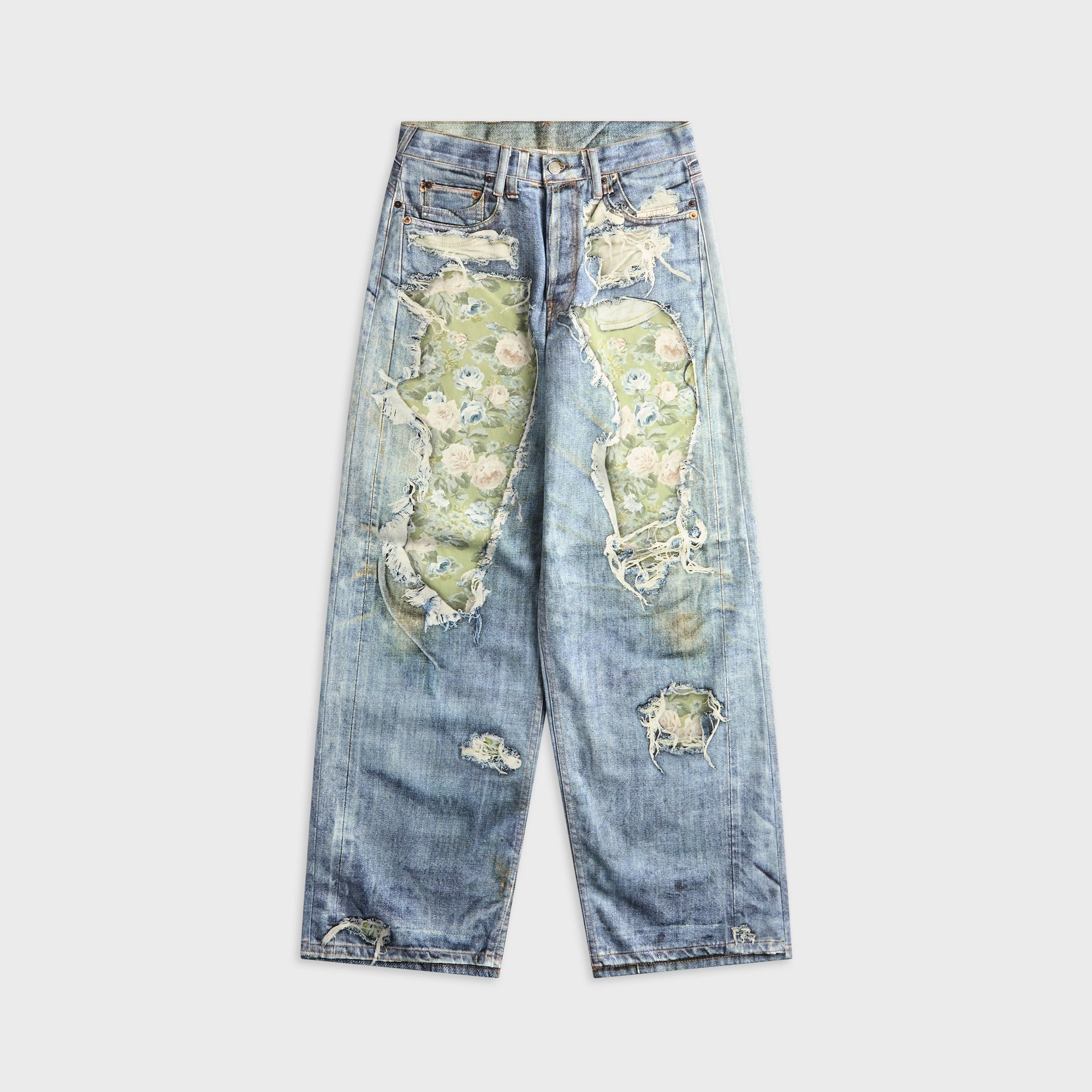Acne Studios 1981 Trompe-l’œil Jean - Blue / Green