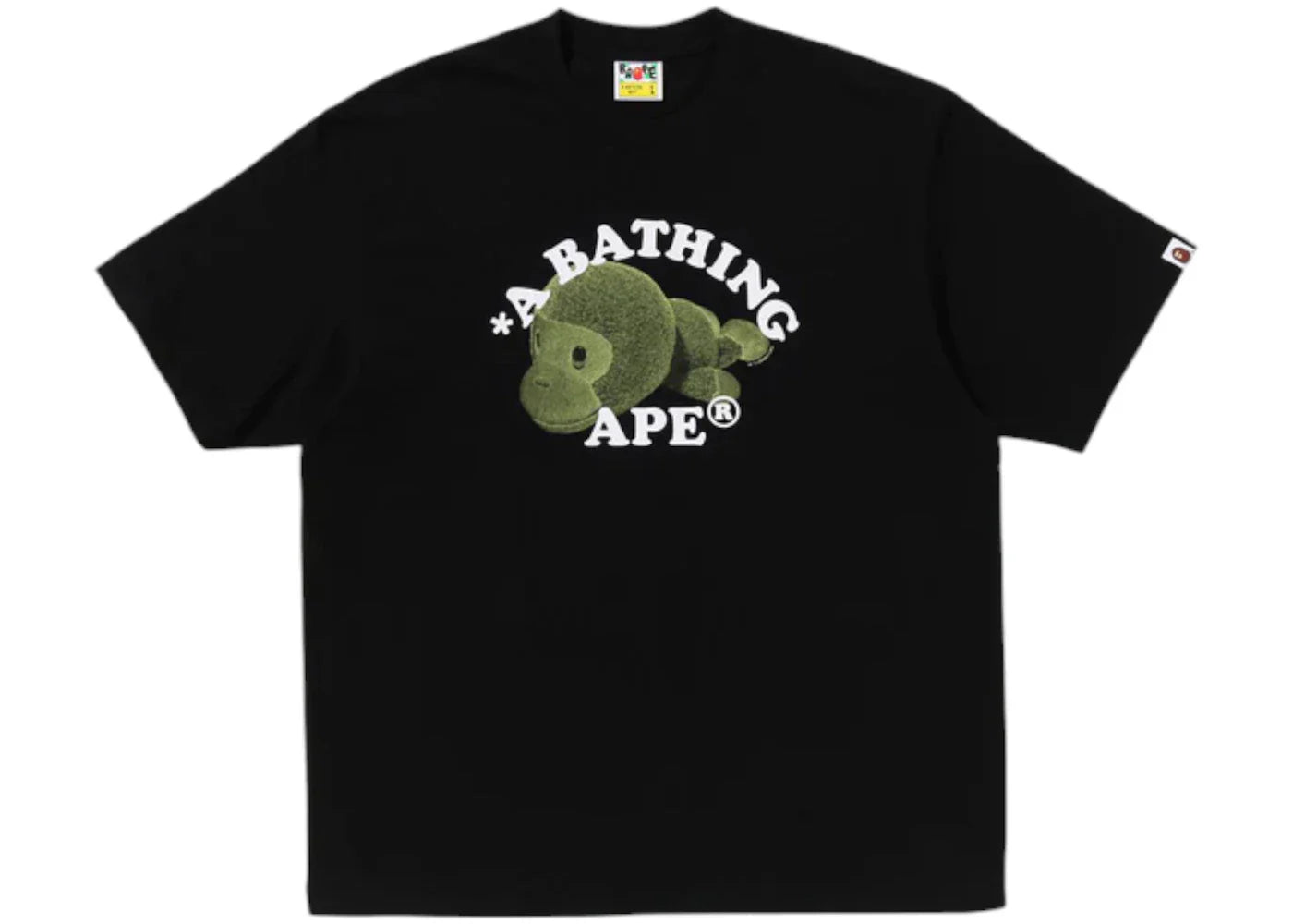 BAPE Milo College Relaxed Fit Tee Black