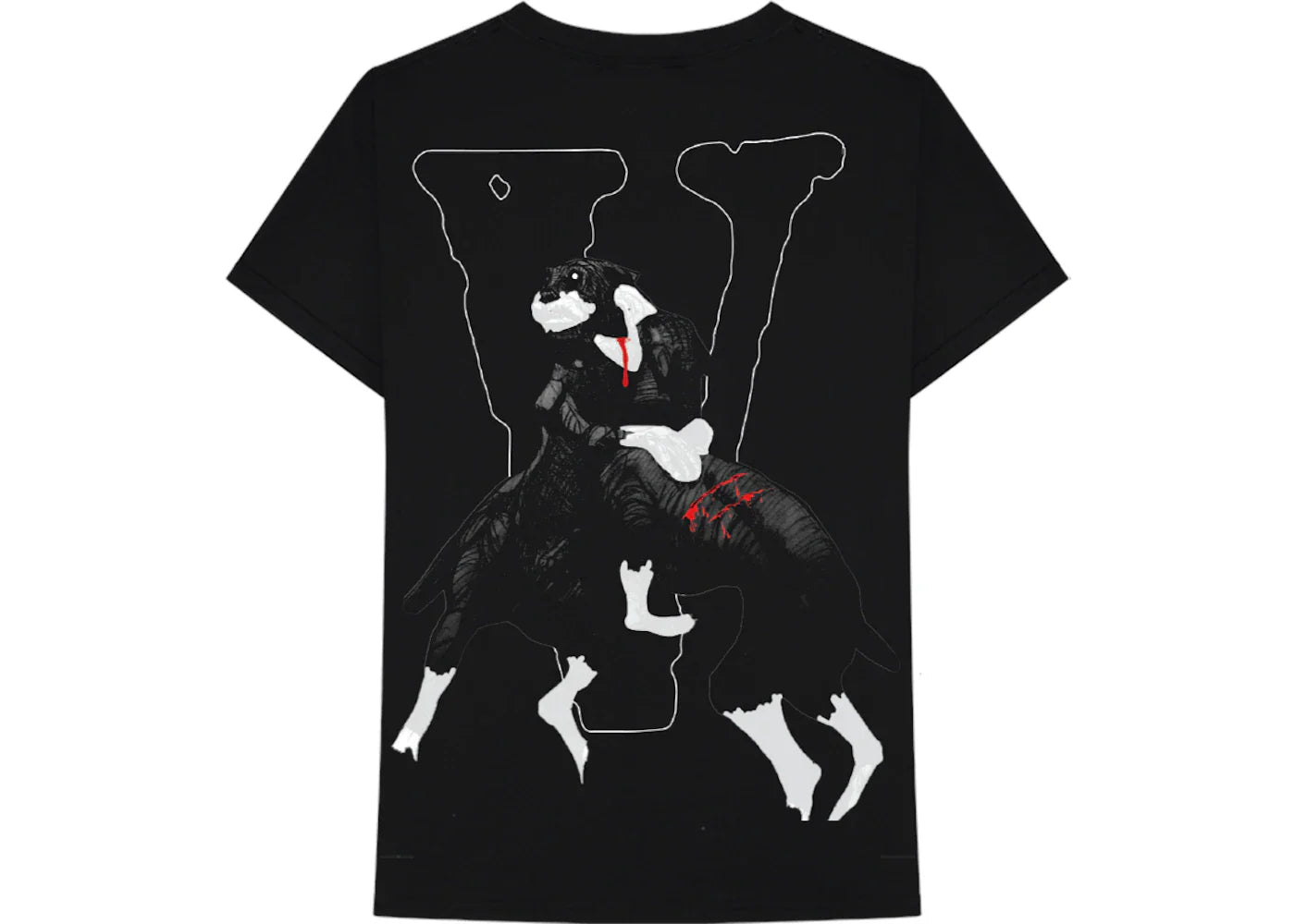 City Morgue x Vlone Dogs Tee Black