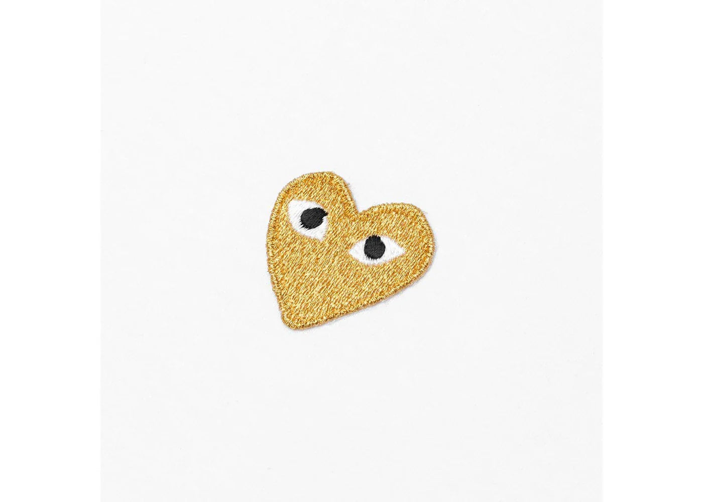 Comme des Garcons Play Gold Heart T-shirt White