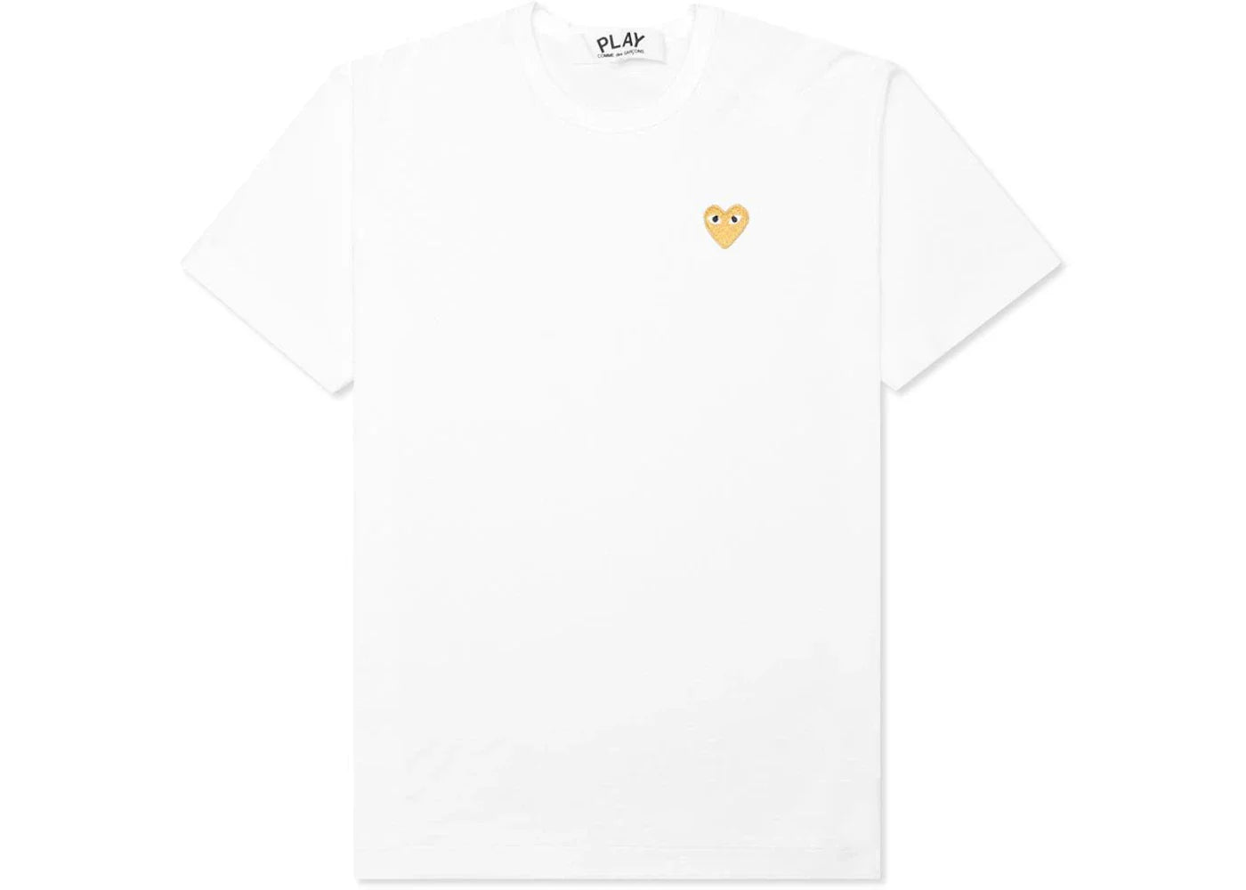 Comme des Garcons Play Gold Heart T-shirt White