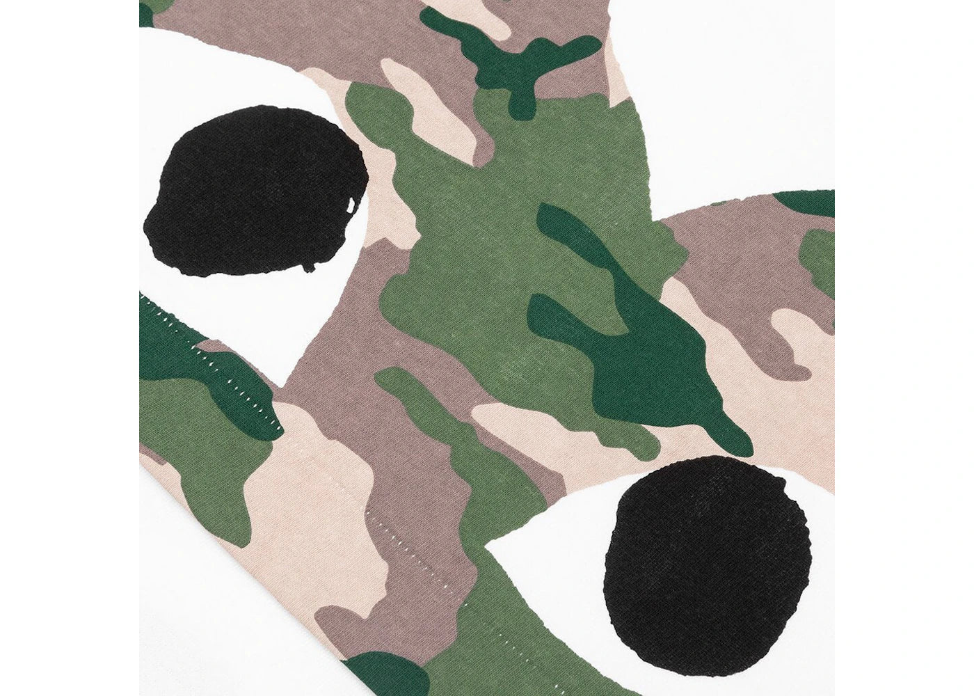 Comme des Garcons Play Women's Camouflage Edge Heart T-shirt White