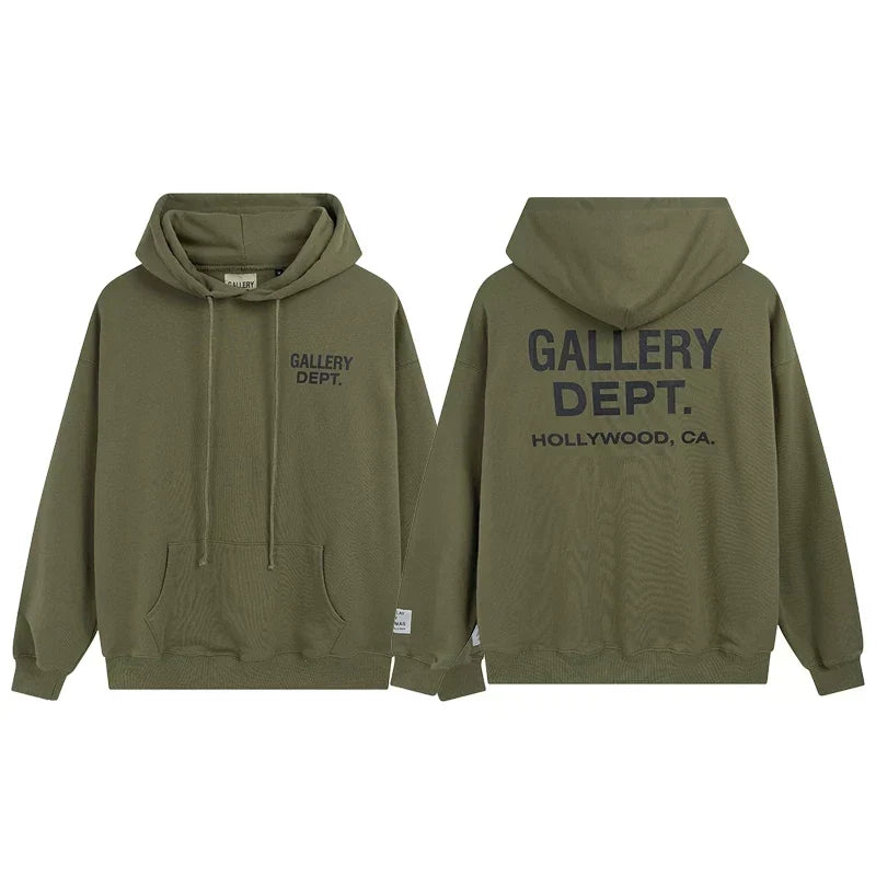 Gallery Dept Hollywood CA Olive Hoodie