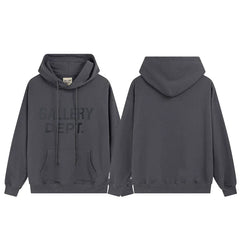 Gallery Dept Tonal Logo Charcoal Hoodie