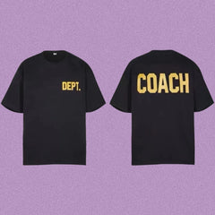Gallery Dept. x Coach Short Sleeve T-Shirt - Black/Yellow