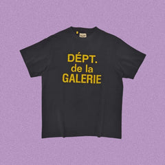 Gallery Dept. DÉPT. de la GALERIE Short Sleeve T-Shirt - Black/Yellow