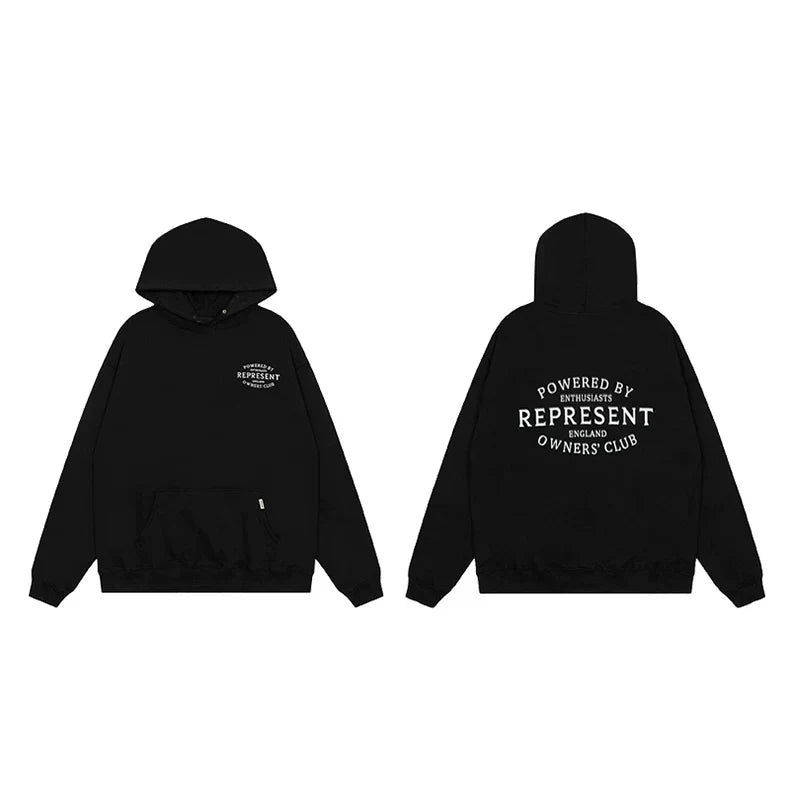 Represent Owners' Club Emblem Heavyweight Hoodie - Black