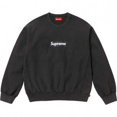 Supreme Box Logo Crewneck - Washed Black