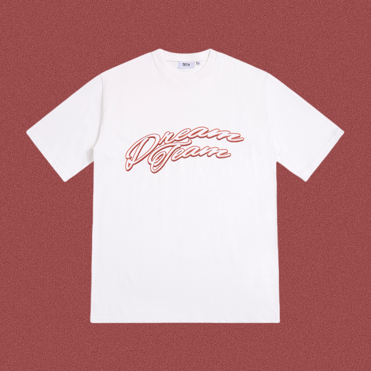 Trapstar "Dream Team" Script Logo Tee - White/Red