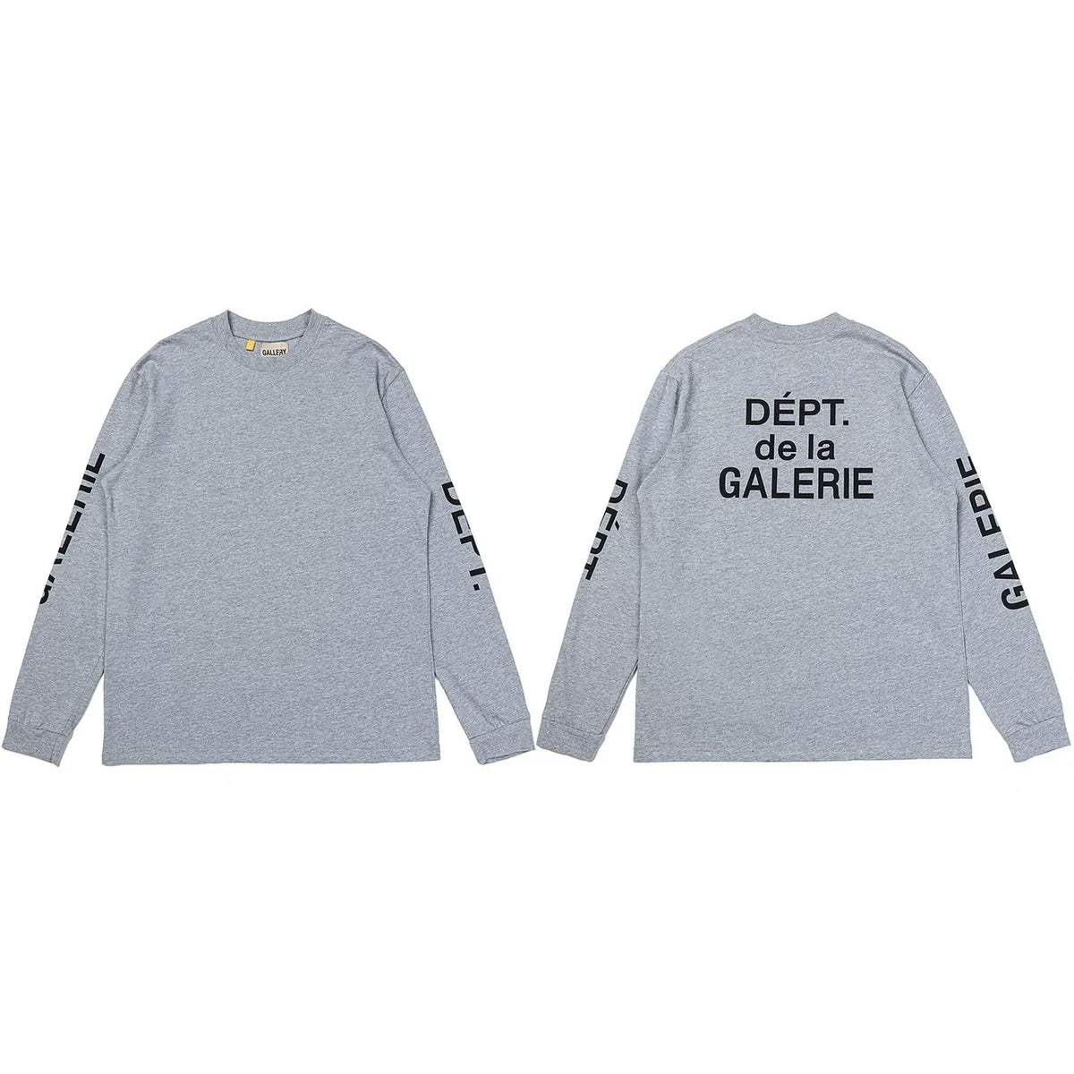 Gallery Dept. Sleeve Print DÉPT. de la GALERIE Long Sleeve T-Shirt - Light Grey