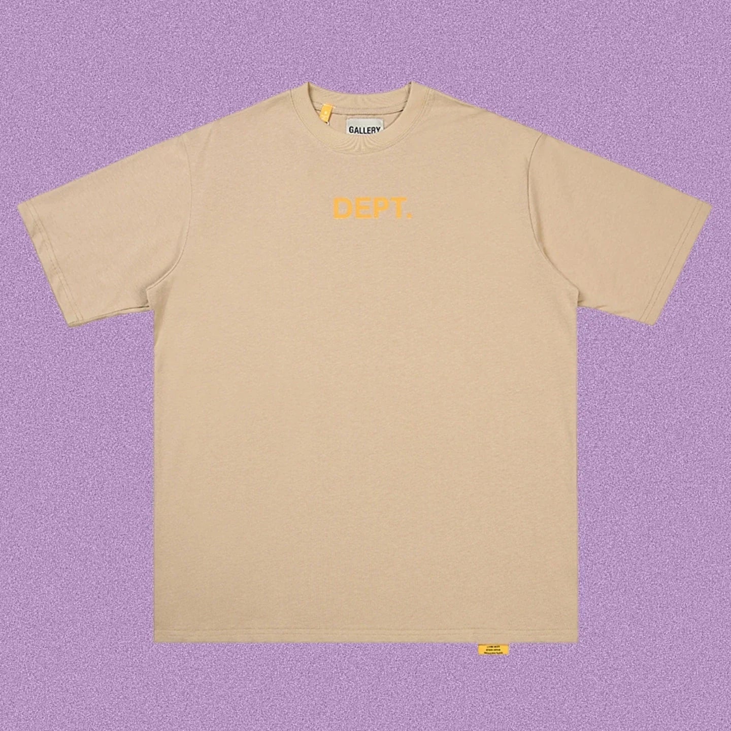 Gallery Dept. Minimalist DEPT. Short Sleeve T-Shirt - Khaki/Yellow