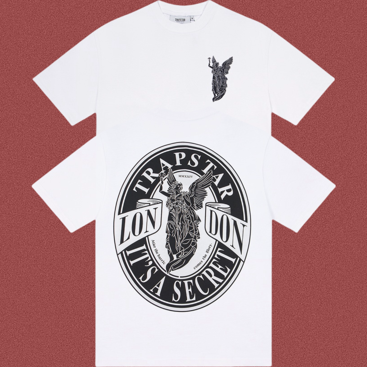 Trapstar Archangel Circular Seal Graphic Tee - White