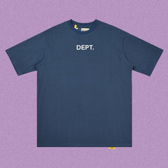 Gallery Dept. Minimalist DEPT. Short Sleeve T-Shirt - Blue-Grey/White