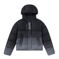 Trapstar Ombre Fade Puffer Jacket - Black/Grey