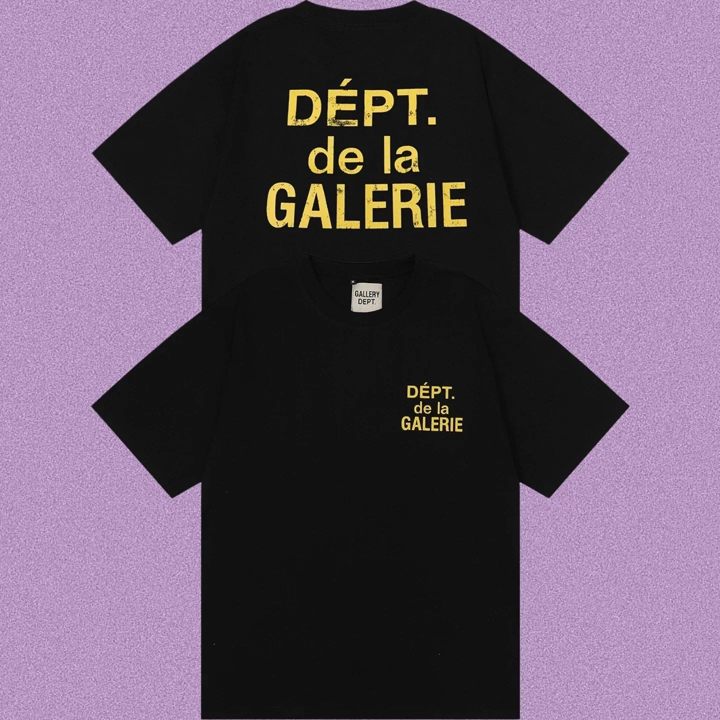 Gallery Dept. DÉPT. de la GALERIE Short Sleeve T-Shirt - Black/Yellow