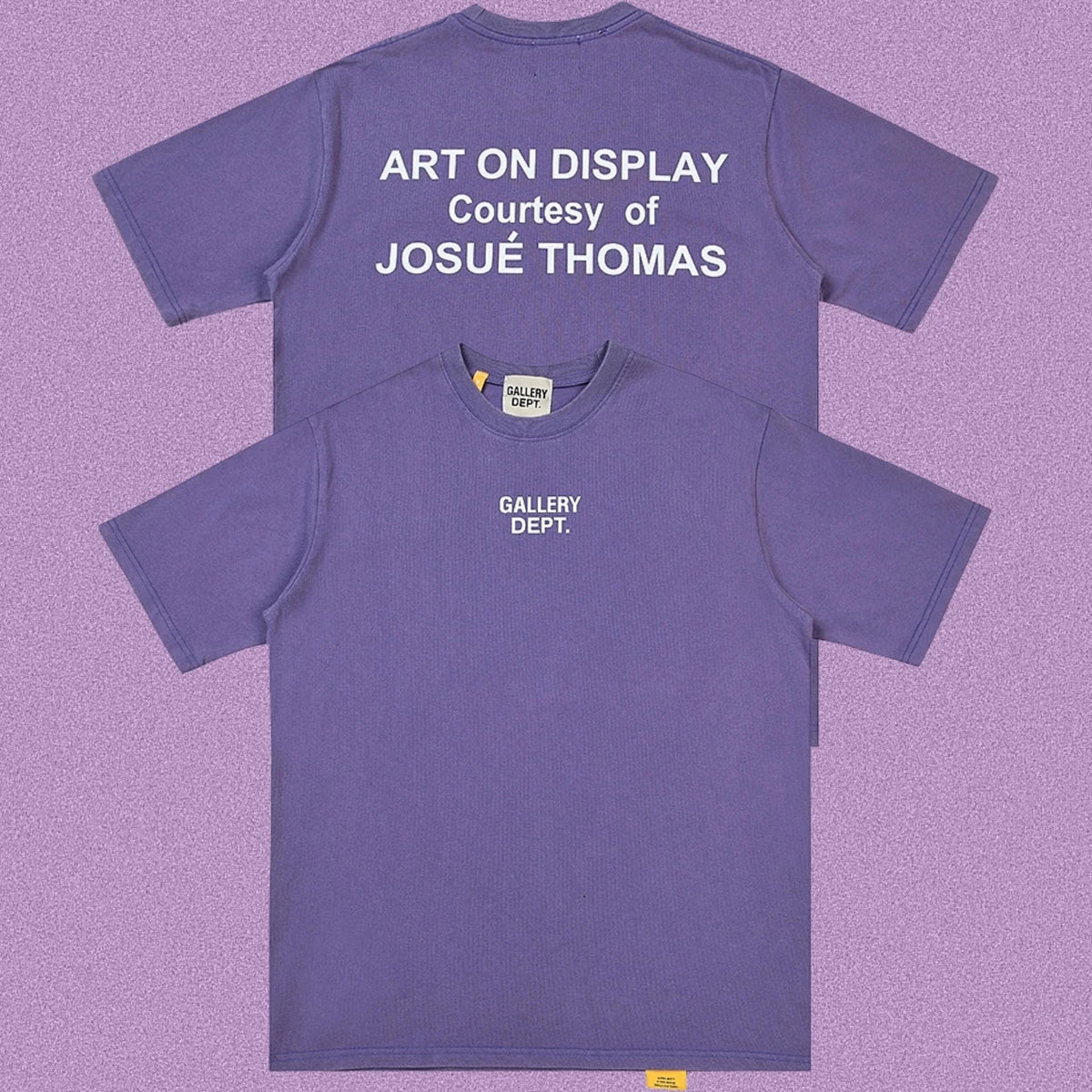 Gallery Dept. Art On Display Short Sleeve T-Shirt - Purple